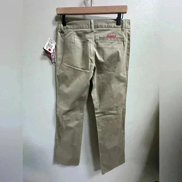 NEW | Vintage 1999 Dickies Girl Khaki Low Rise Flare Pants | Women’s Size 5 Y2K - Picture 7 of 10